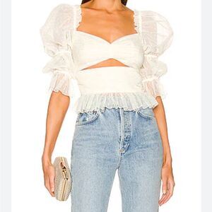 LPA Dolores tulle cut out top size medium